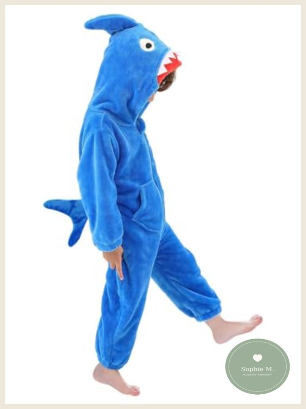 Kids Dinosaur Shark Flannel Onesie Animal Jumpsuit Costume